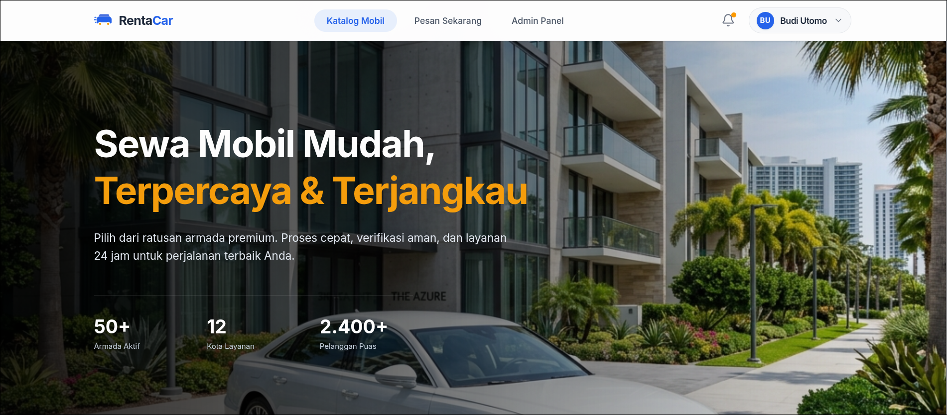 RENTALCAR BOOKING INTERFACE